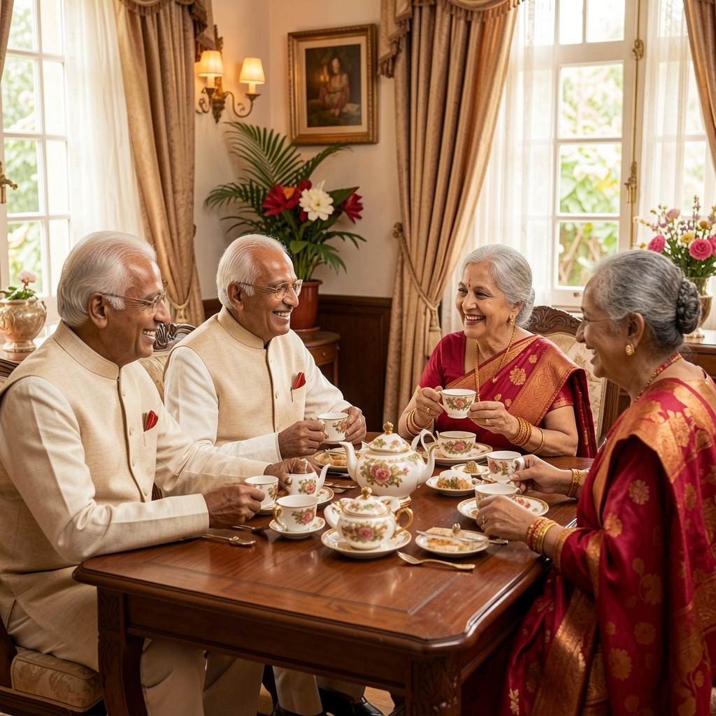 Tea with neighbours